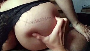 Watch naughty stepsister ride big cock reverse cowgirl, moaning with tight shaved pussy in homemade video