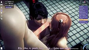 Honey Select 2 - FMF threesome with Honoka and Momiji?