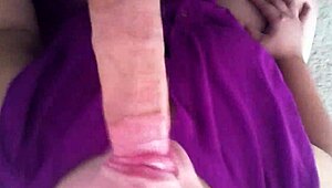 In a homemade setting, a curvy colombian latina amateur gives head to her fat partner