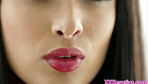 My girlfriend's big tits bounced during pussyfucking in bondage