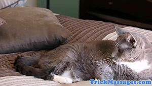 Massage babe secretly filmed getting jizzed during session