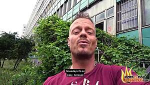 Publicsexdate - Tattooed Milf Adrienne Fucks Stranger In Abandoned Building With Cum On Tits