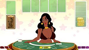 Does Mrs. Laticia take that monster cock in her ass hard?