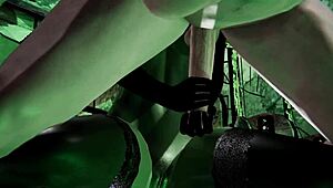 Intense Cum Inside Witch Gruntilda On Halloween Night