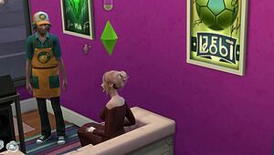 Nerdy virgin girl must fuck for the job in 3d hentai!