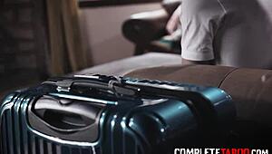 Teen 18+ager with small tits gets finger banged in taboo masturbation session, young and blonde