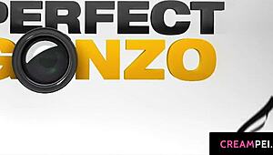 in this crazy hardcore scene, trevino gets a massive creampie and cumshot all over her.