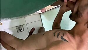 Active guy takes big cock bareback.