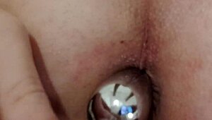 look at that butt plug stretching my ass wide open