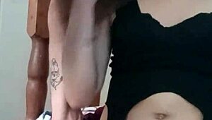 Sweet shemale MiahGenesis from USA craves a hard dick deep in her ass