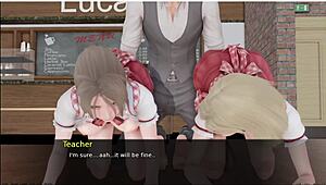 Anime girl fingers herself outdoors in public hentai sex