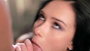 i gave her the blowjob she wanted, with a handjob from the milf brunette couple