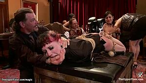 chef and sluts get wild in bdsm orgy