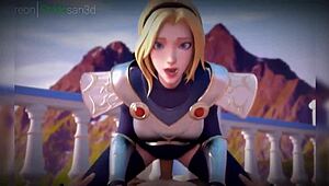 this hentai 3d compilation is so funny with lesbian action lol