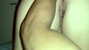 Finger in wife's big asshole for intense pleasure