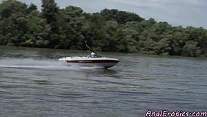 outdoor beauty riding her lover in glamour