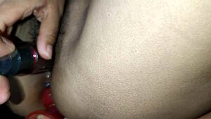 using sex toys with peruvian milf for orgasm