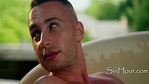 Redhead Teen Enjoys Pool Anal