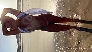 Hidden Beach Encounter With Tourists Watching