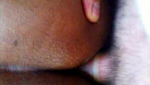 ebony amateur mulata in pov scene performing with black