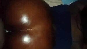 i'm giving her big wet oiled creamy backshots, it's so slippery and fun