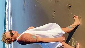 Hidden Beach Encounter With Tourists Watching