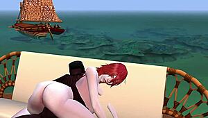 i tamed that bad girl on the beach, she sucked my monster cock