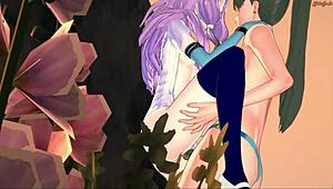 Florina and Lyn share intimate moments in Fire Emblem hentai.