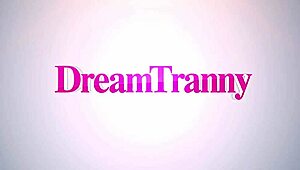 Trans babe Nicolly Lopes takes deep mechanical dildo action. Her Brazilian curves shine during slow solo play.