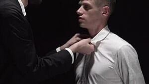 cute twink boy gets ass spanked by daddy in domination