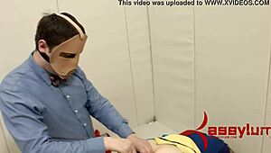 Bound Teen In BDSM Fetish Scene.