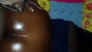 i'm giving her big wet oiled creamy backshots, it's so slippery and fun