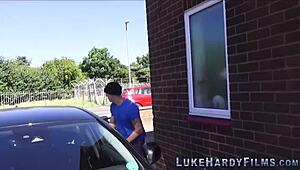 British Milf Expertly Sucks Cock in Bent Over Position