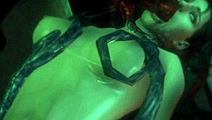 Ugly monster bangs Jill Valentine and Nemesis in wild hentai.