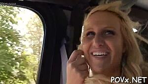 Short Teen 18+ Sucking and Fucking in Wild POV Scene