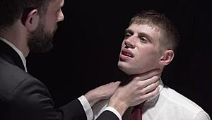 cute twink boy gets ass spanked by daddy in domination