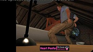 Cartoon character pays due rent in funny scenario