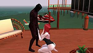 i tamed that bad girl on the beach, she sucked my monster cock