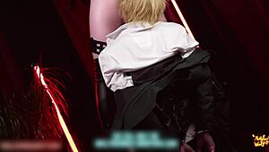 yor from spy x family makes loid fuck by her rules with oral and femdom