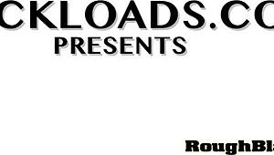 Stunning Brunette Sucks Black Dick In Office