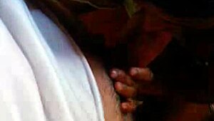 ebony amateur mulata in pov scene performing with black