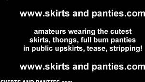 क्या आपने आज इस टाइट स्कर्ट के नीचे मेरी क्यूट न्यू पैंटीज स्पॉट की?