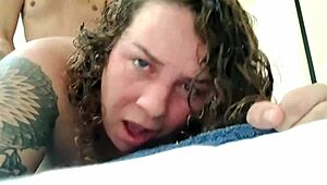 Slutty Real South African Wife Sucks, Gets Fucked, and Gives Footjob in Cam to Italian Partner