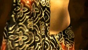 Exotic Indian beauty dances nude with sensual moves