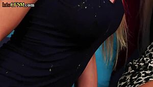 Cfnm classy femdom milfs jerking many cocks till cumshot