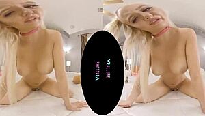 Pretty Scottish blonde Vrallure masturbates with toys in POV 😍