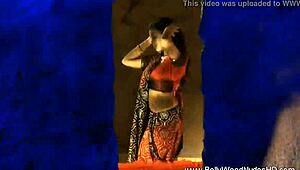 Exotic Indian beauty dances nude with sensual moves