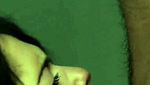 Hot Bombshell Faces Jizz Load While Sucking Semen in POV Blowbang