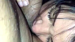 Latina Amateur Sucking Cock for First Time