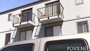 Chrissy Saunders gives POV blowjob